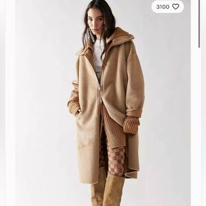 Free People Lana coat size L NWOT